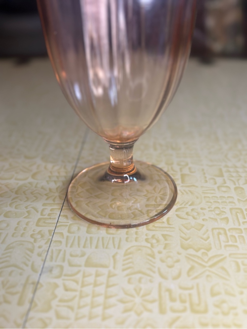 Vintage Pink Depression Glass Covered Compote - Picture 4 of 10